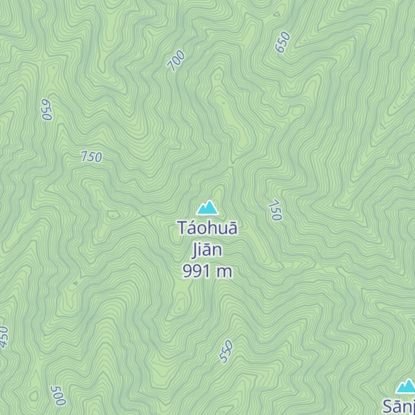 Map of Táohuā Jiān