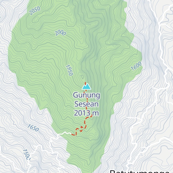 Map of Gunung Sesean