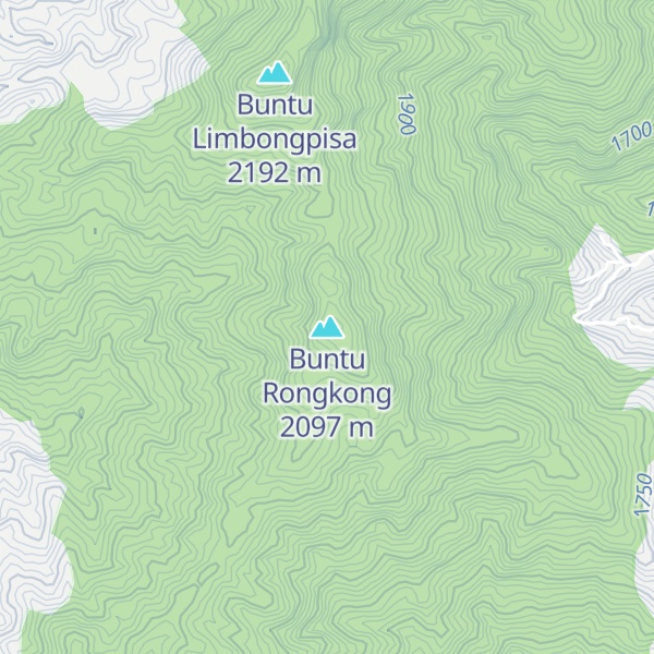 Map of Buntu Rongkong