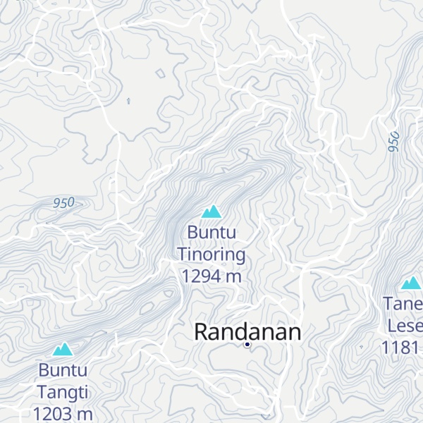 Map of Buntu Tinoring