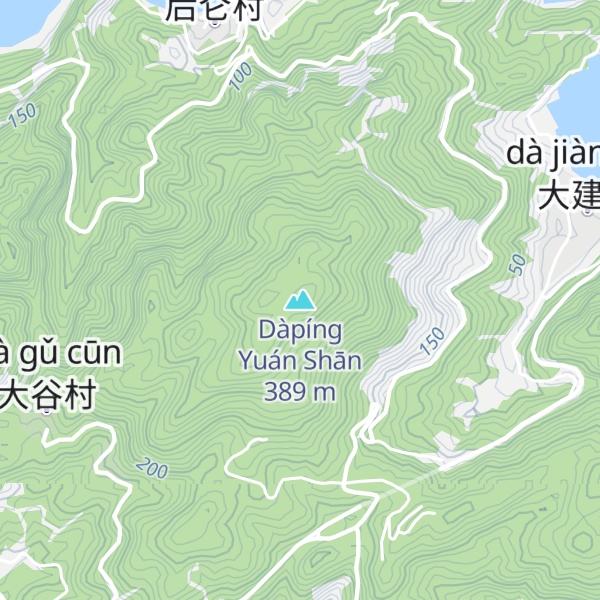 Map of Dàpíng Yuán Shān