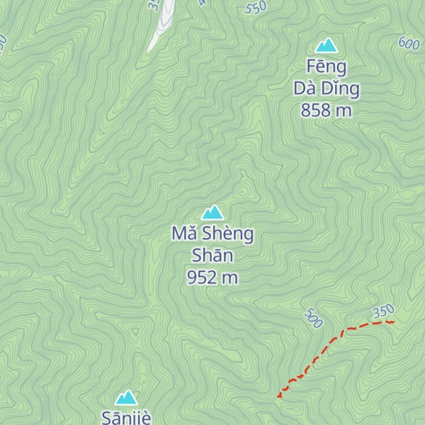 Map of Mǎ Shèng Shān
