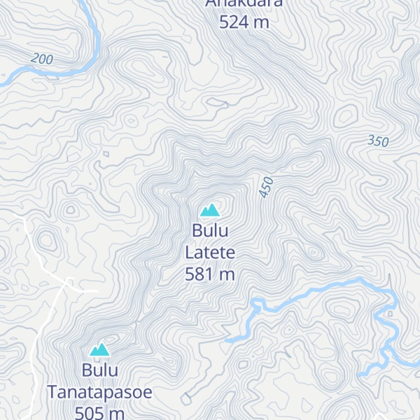 Map of Bulu Latete