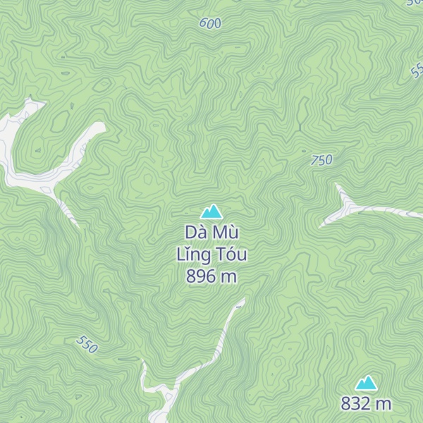Map of Dà Mù Lǐng Tóu
