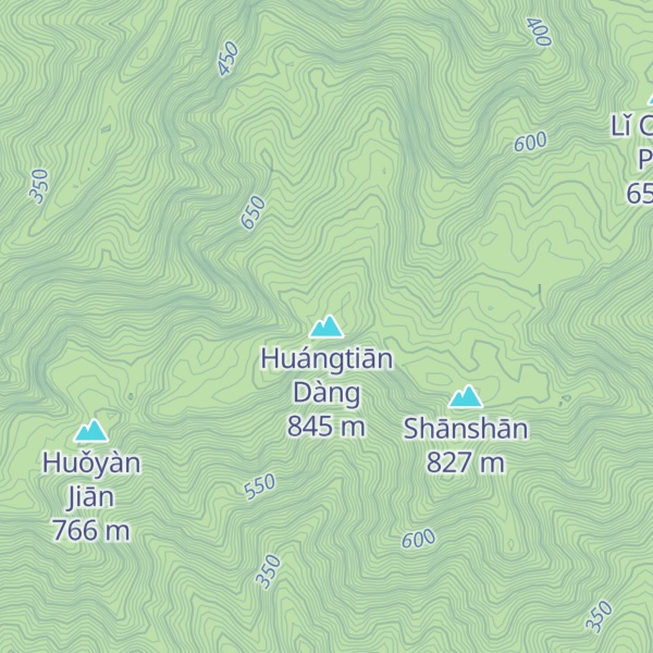 Map of Huángtiān Dàng