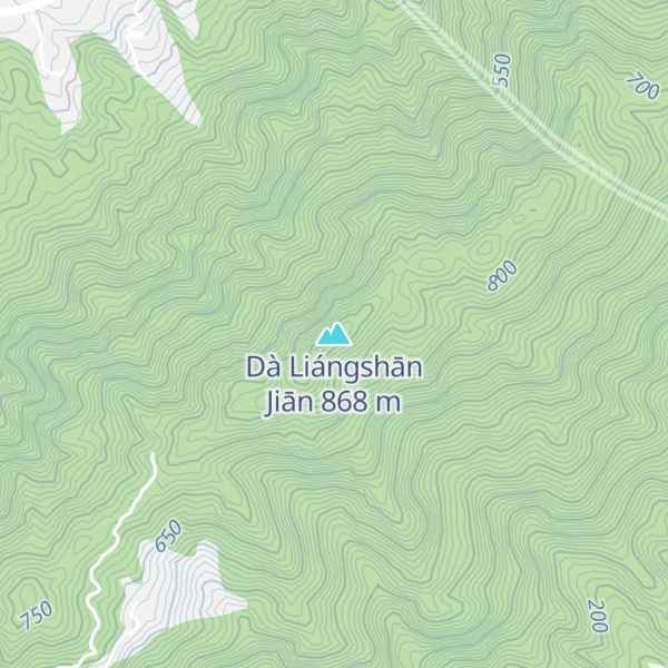 Map of Dà Liángshān Jiān