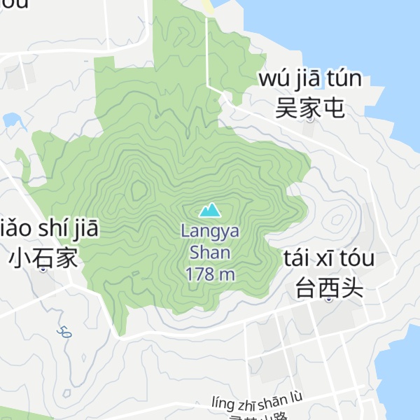 Map of Langya Shan