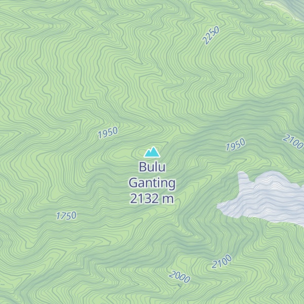 Map of Bulu Ganting