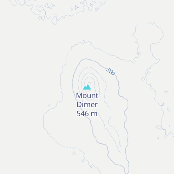 Map of Mount Dimer