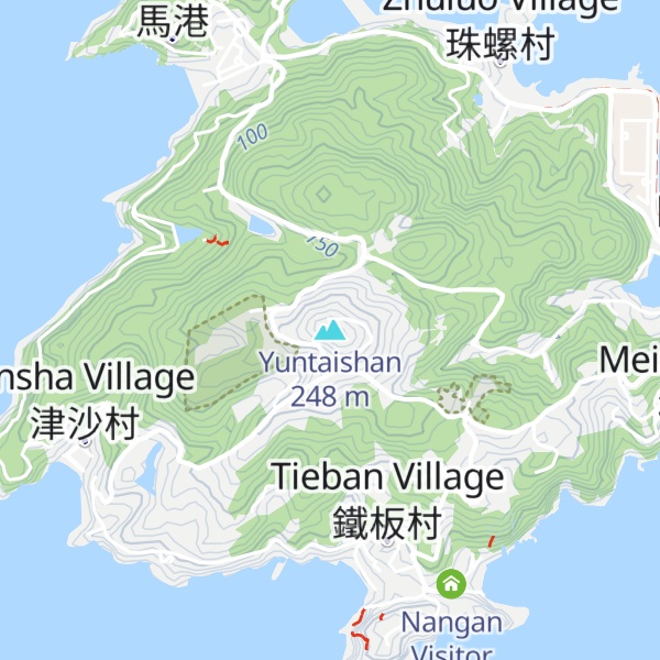 Map of Yuntaishan