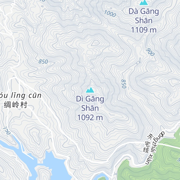 Map of Dì Gāng Shān