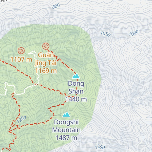 Map of Dong Shan