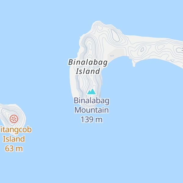 Map of Binalabag Mountain