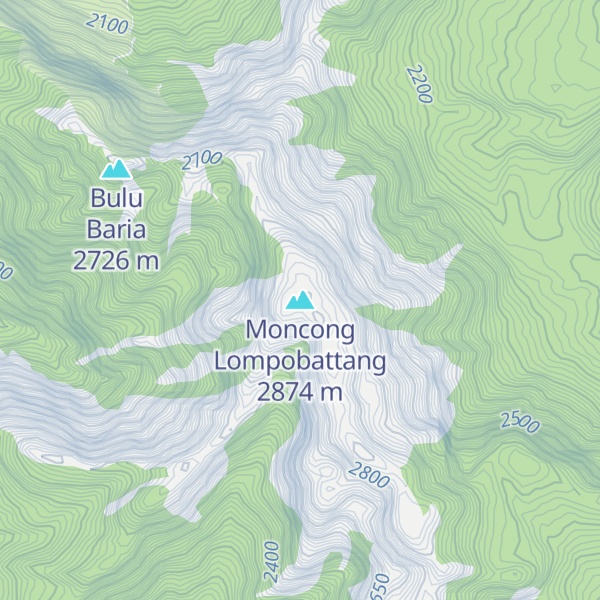 Map of Moncong Lompobattang