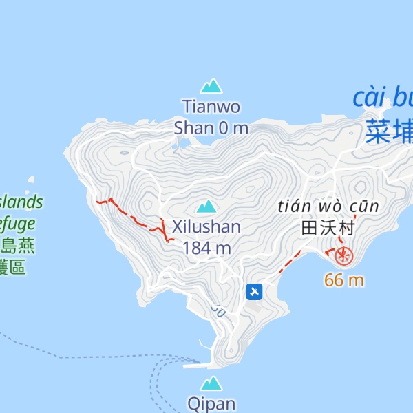 Map of Xilushan
