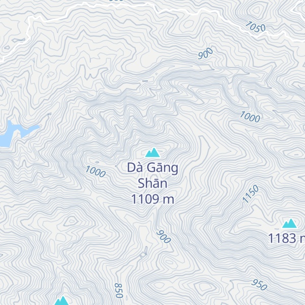 Map of Dà Gāng Shān