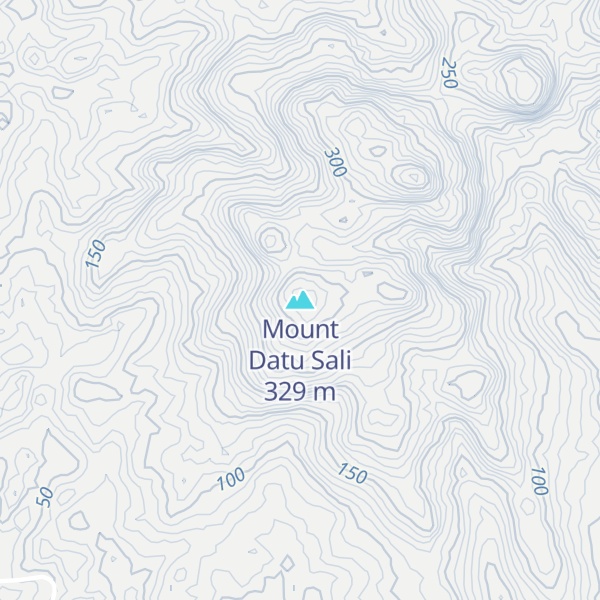Map of Mount Datu Sali