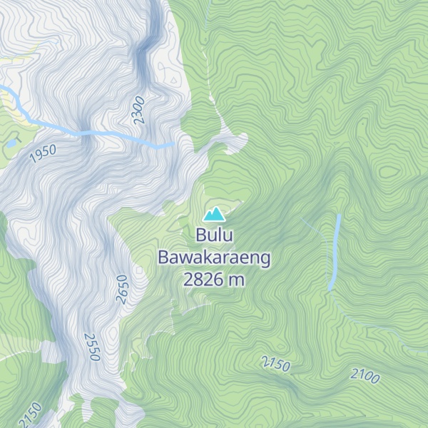 Map of Bulu Bawakaraeng