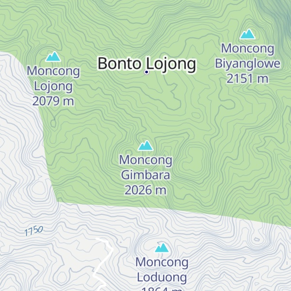 Map of Moncong Gimbara