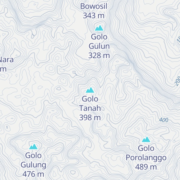 Map of Golo Tanah