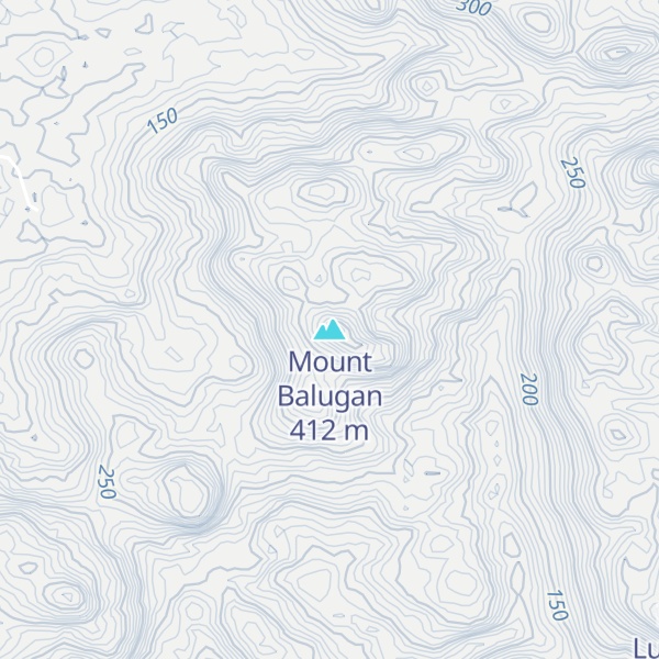 Map of Mount Balugan