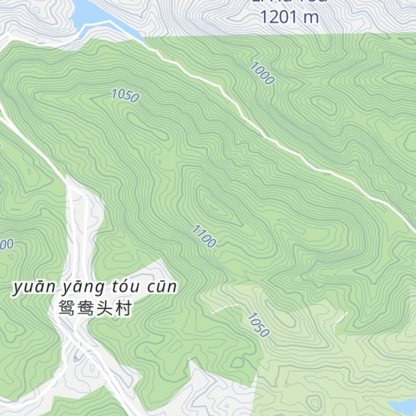Map of Yuānyāng Tóu