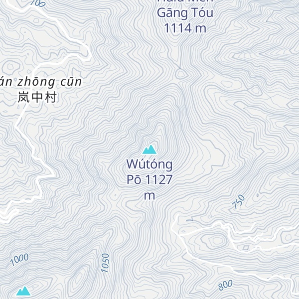 Map of Wútóng Pō