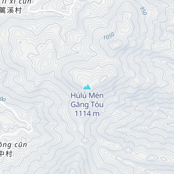 Map of Húlú Mén Gāng Tóu