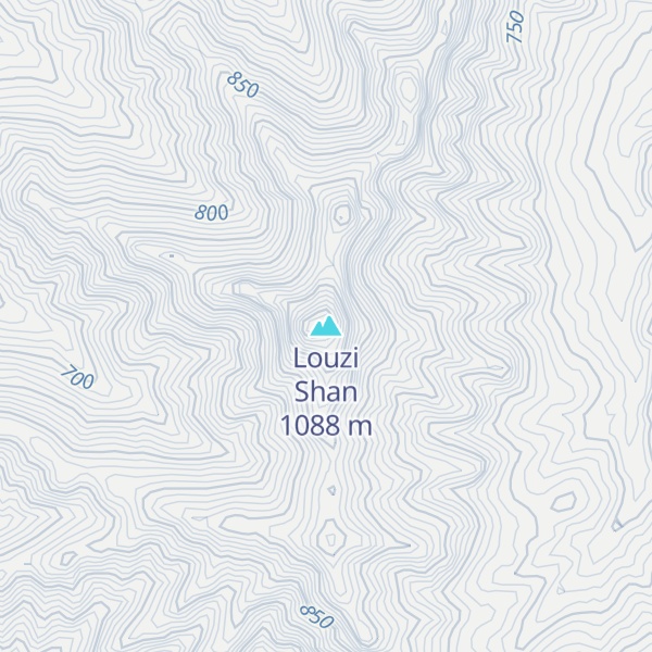 Map of Louzi Shan