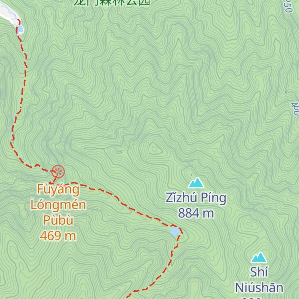 Map of Lóngmén Shān