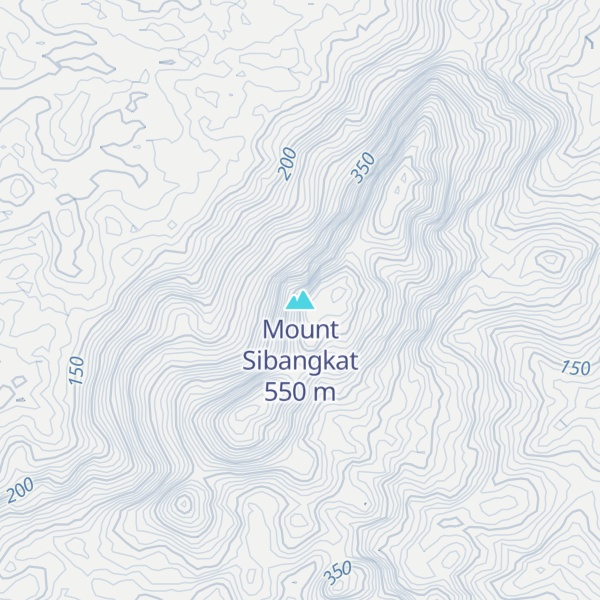Map of Mount Sibangkat
