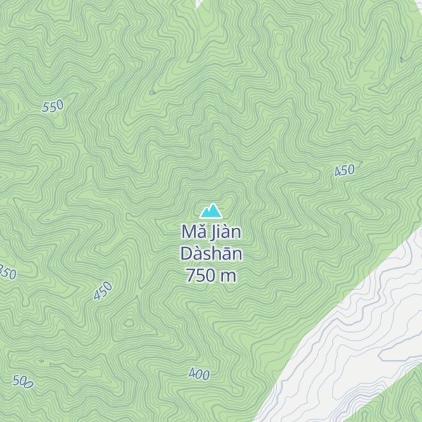 Map of Mǎ Jiàn Dàshān