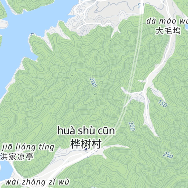 Map of Wànzhàng Shān