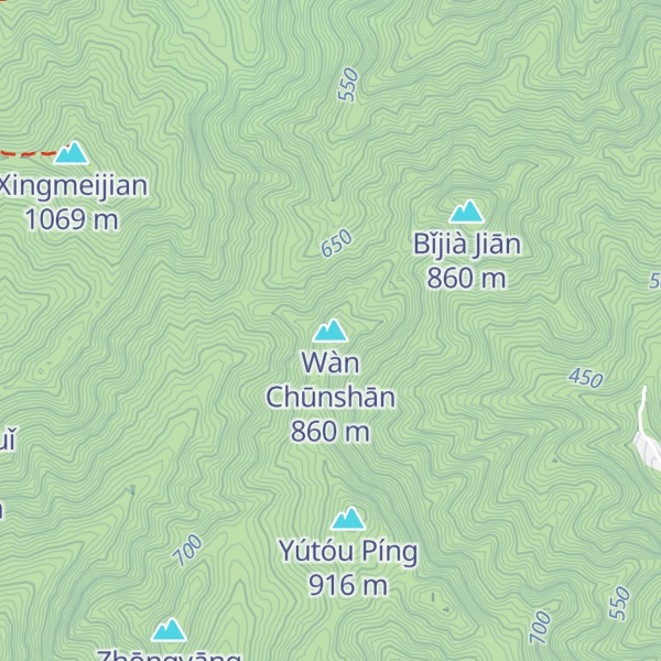 Map of Wàn Chūnshān