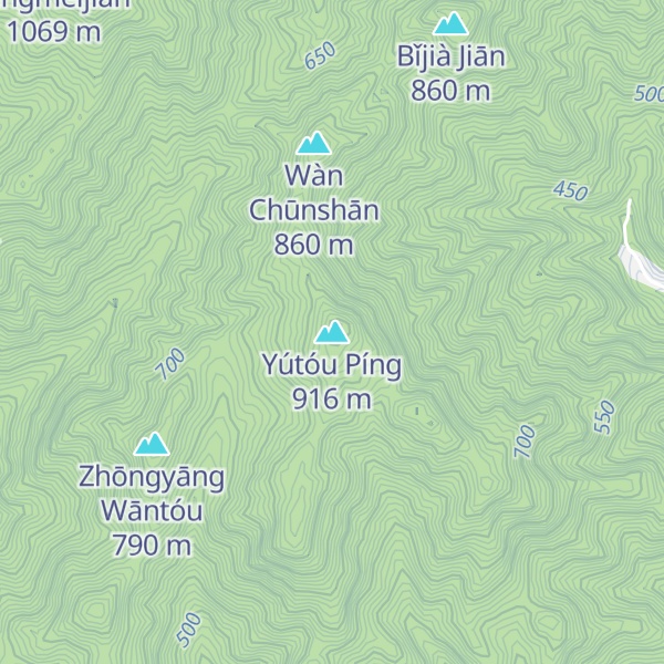 Map of Yútóu Píng