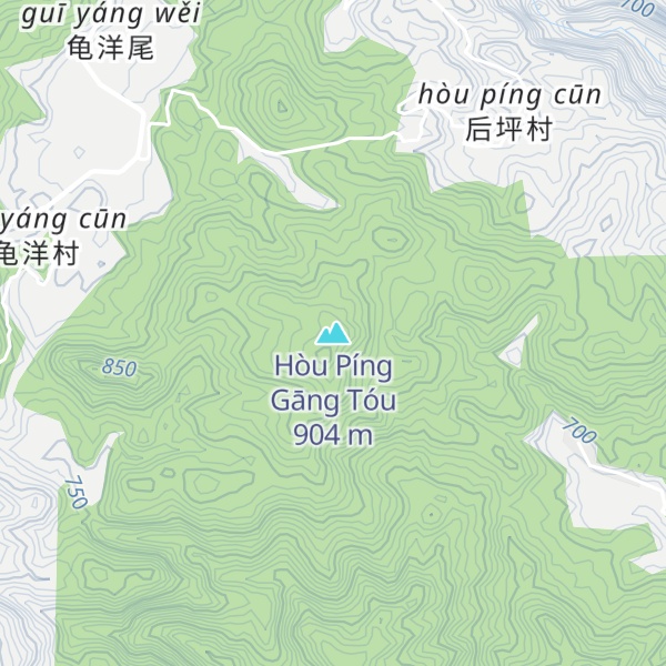 Map of Hòu Píng Gāng Tóu