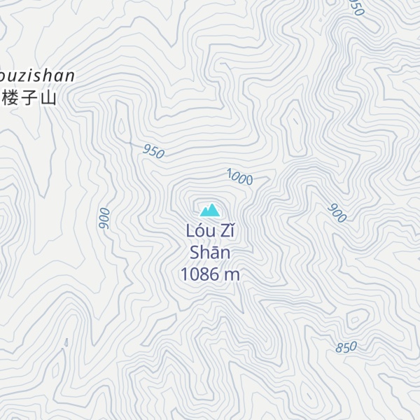 Map of Lóu Zǐ Shān
