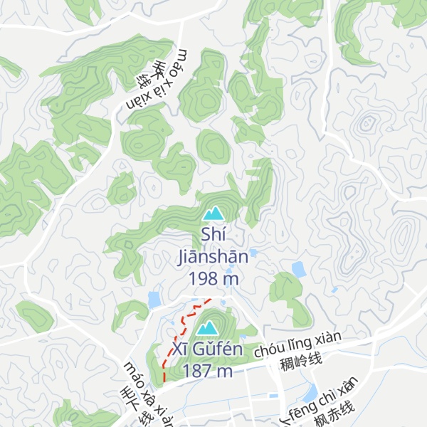 Map of Shí Jiānshān