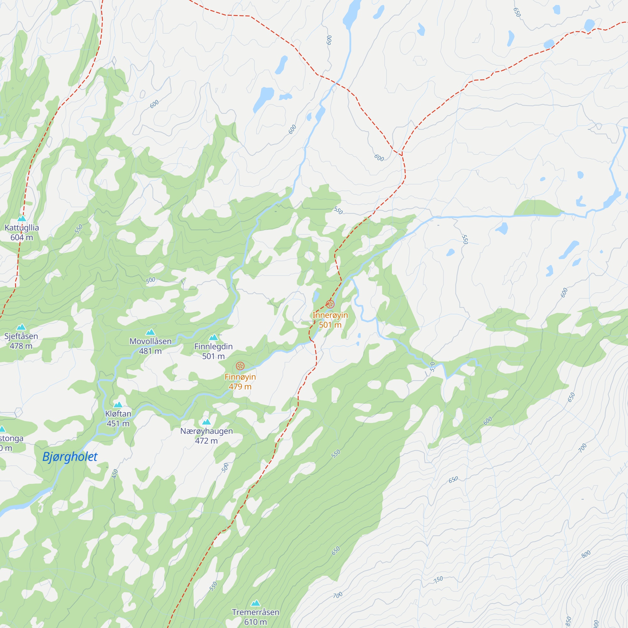 Dagsturhytte Fersdalen map