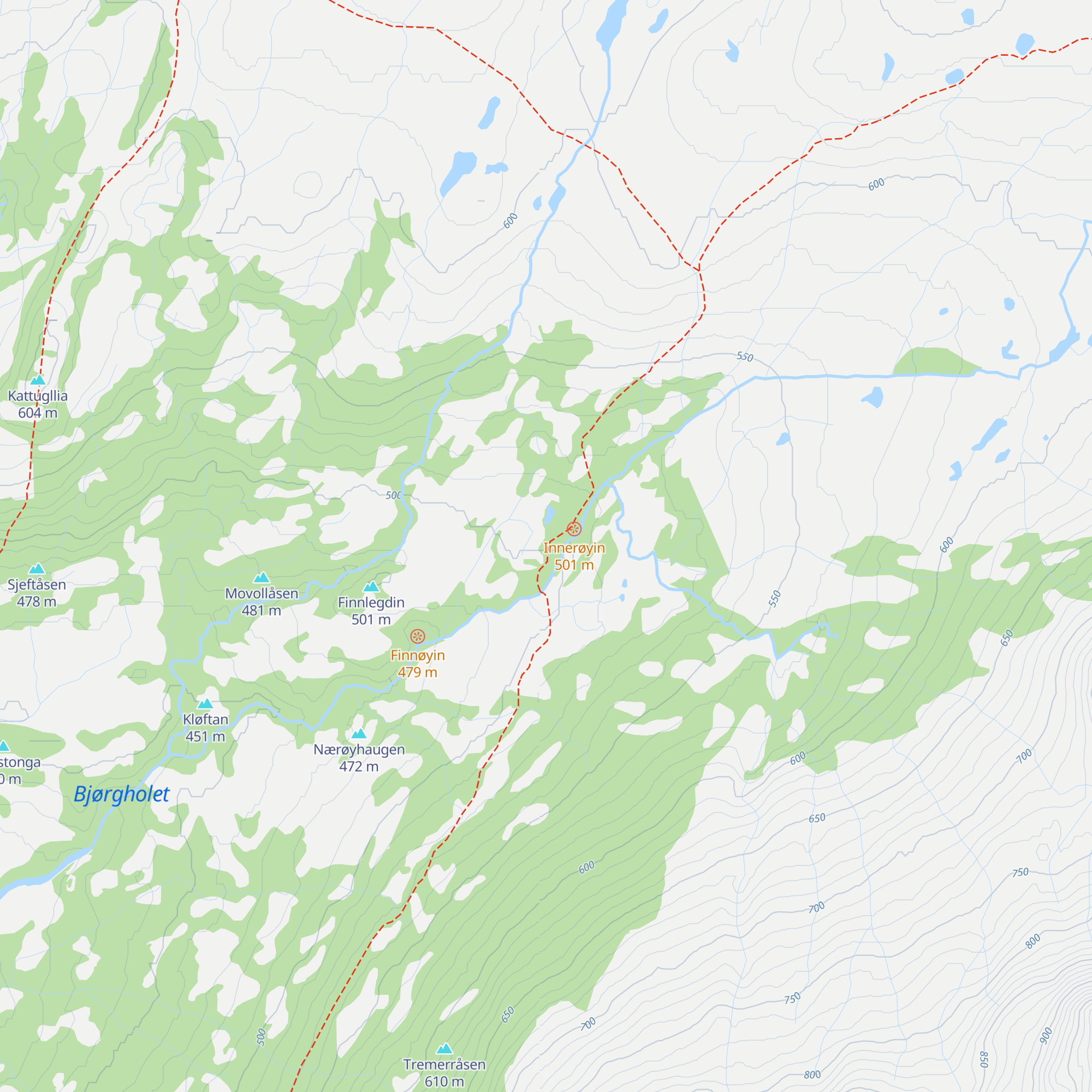Dagsturhytte Fersdalen map