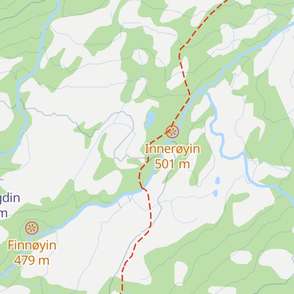 Map of Dagsturhytte Fersdalen