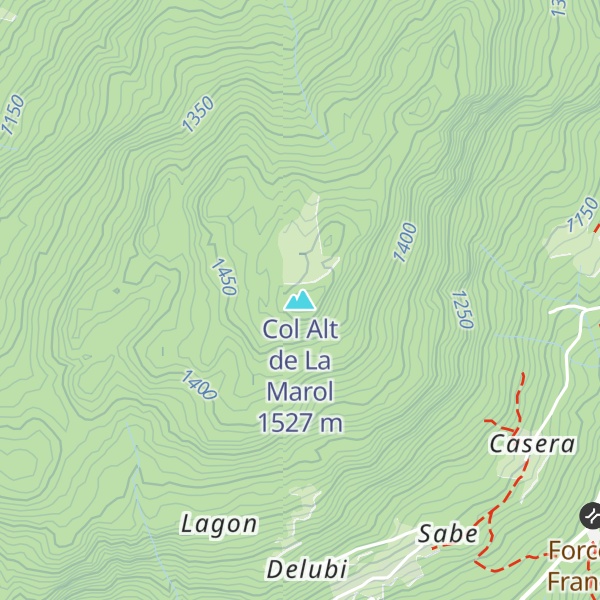 Map of Col Alt de La Marol