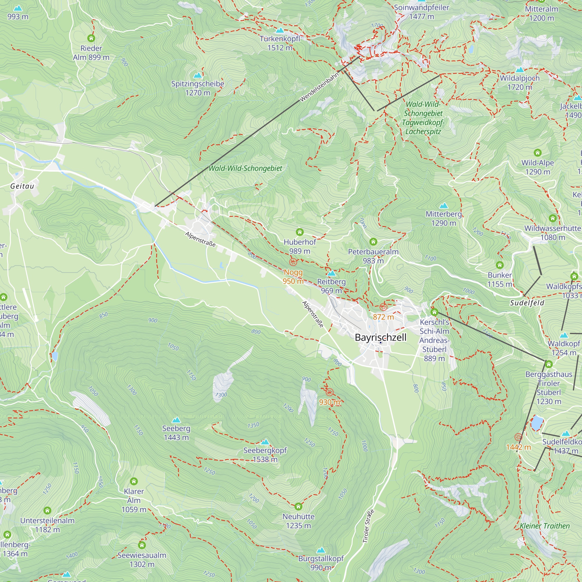 Kaminstub'n map