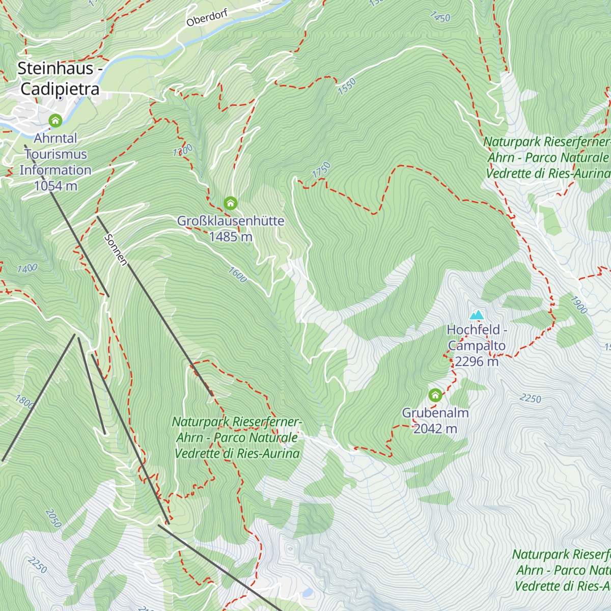 Unterbergeralm map