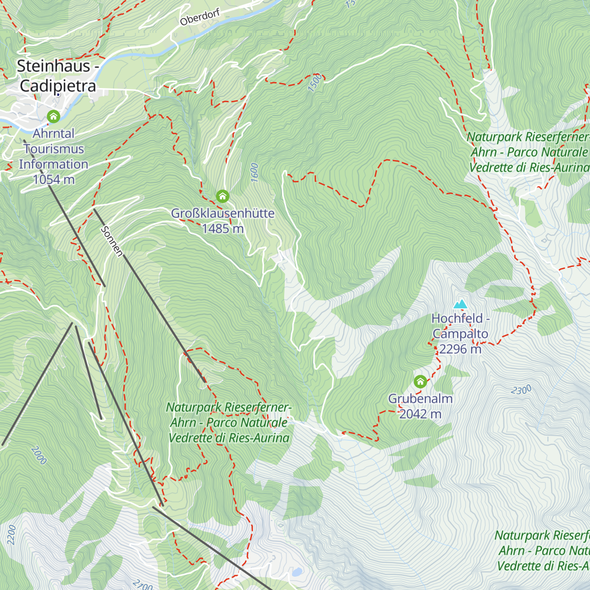 Unterbergeralm map