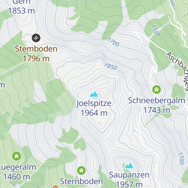 Map of Joelspitze