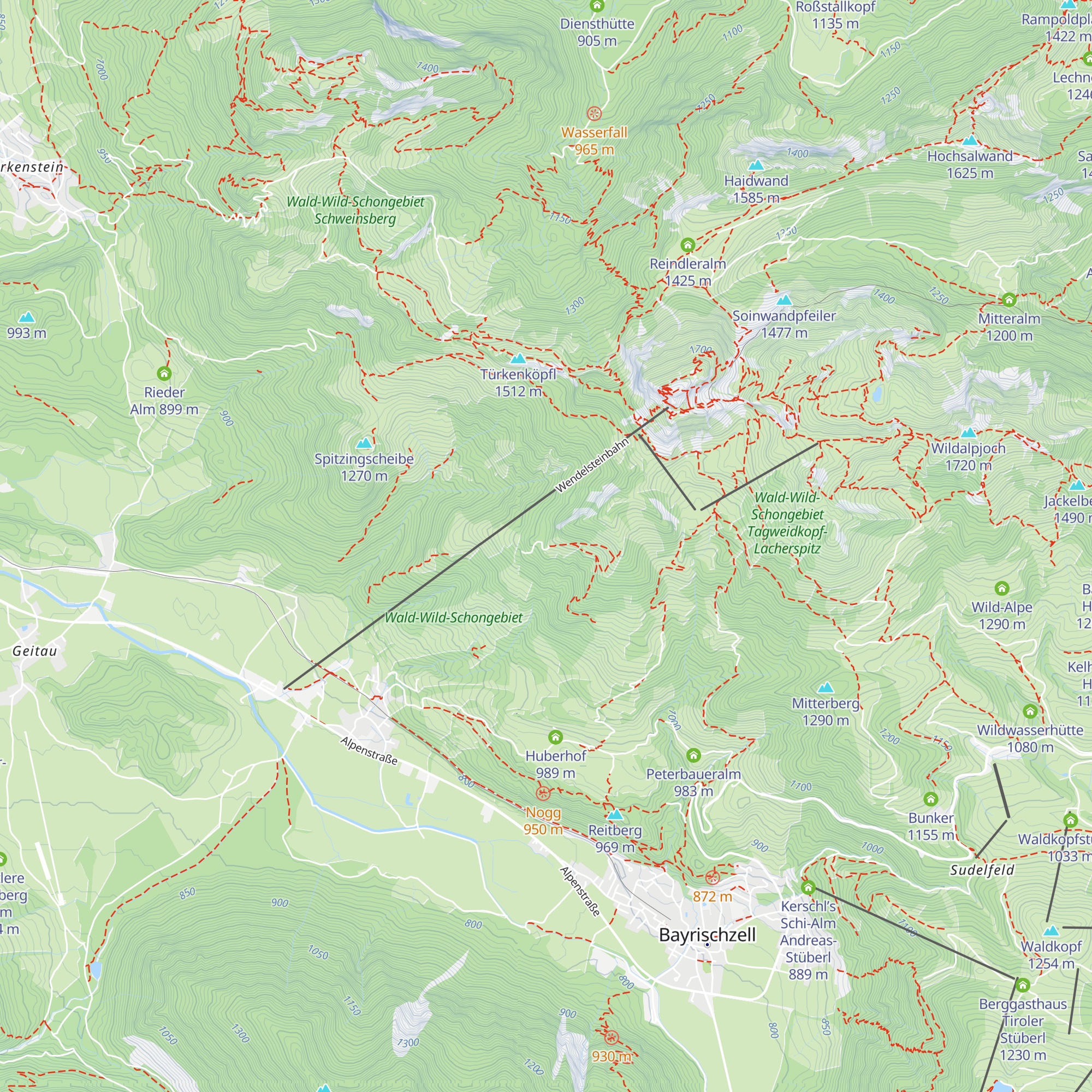Obere Dickelalm map