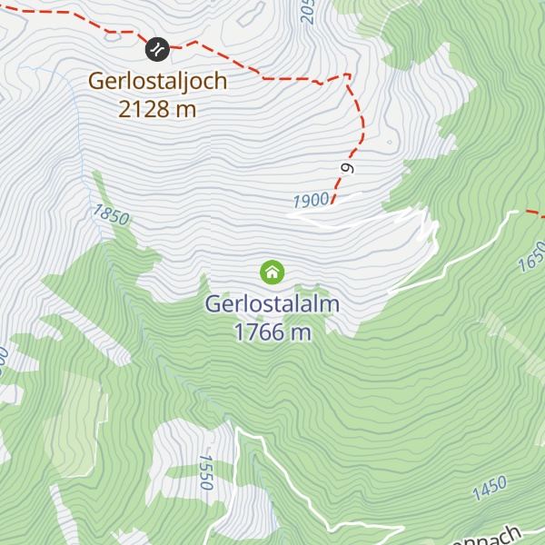 Map of Gerlostalalm