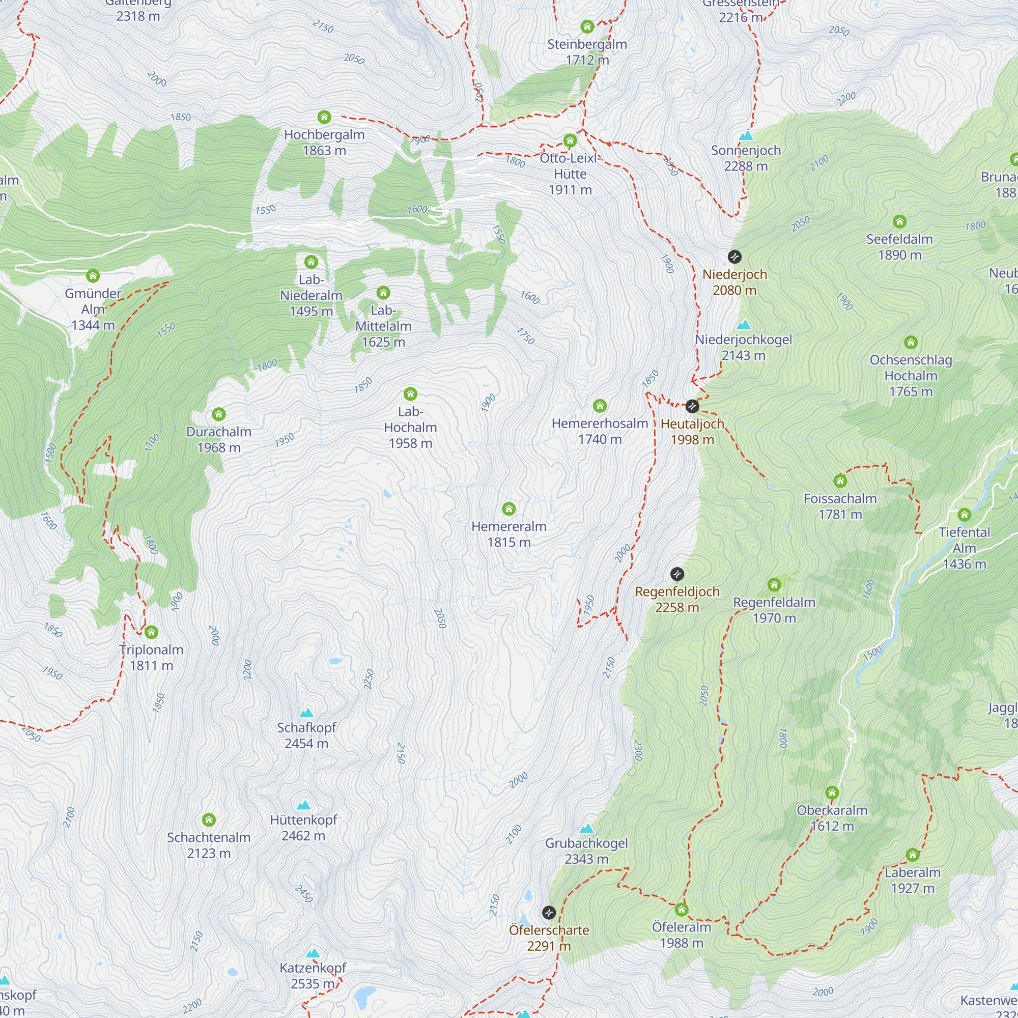 Hemereralm map