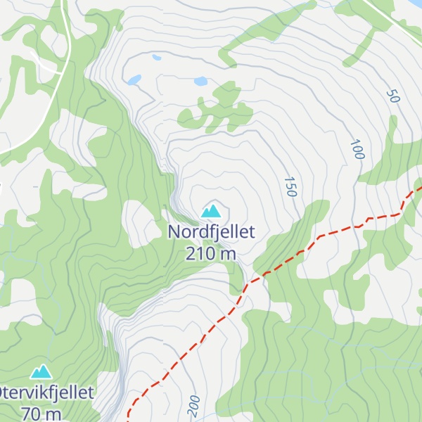 Map of Nordfjellet